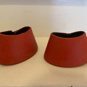Rode springschoenen/clochen maat XS (pony/shetland)